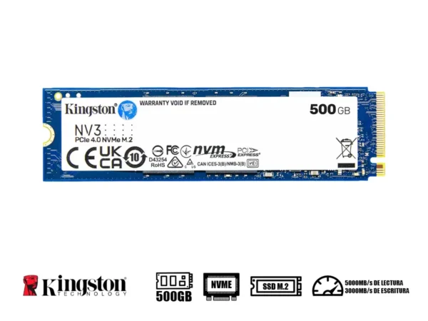 NVME M.2 KINGSTON 500GB